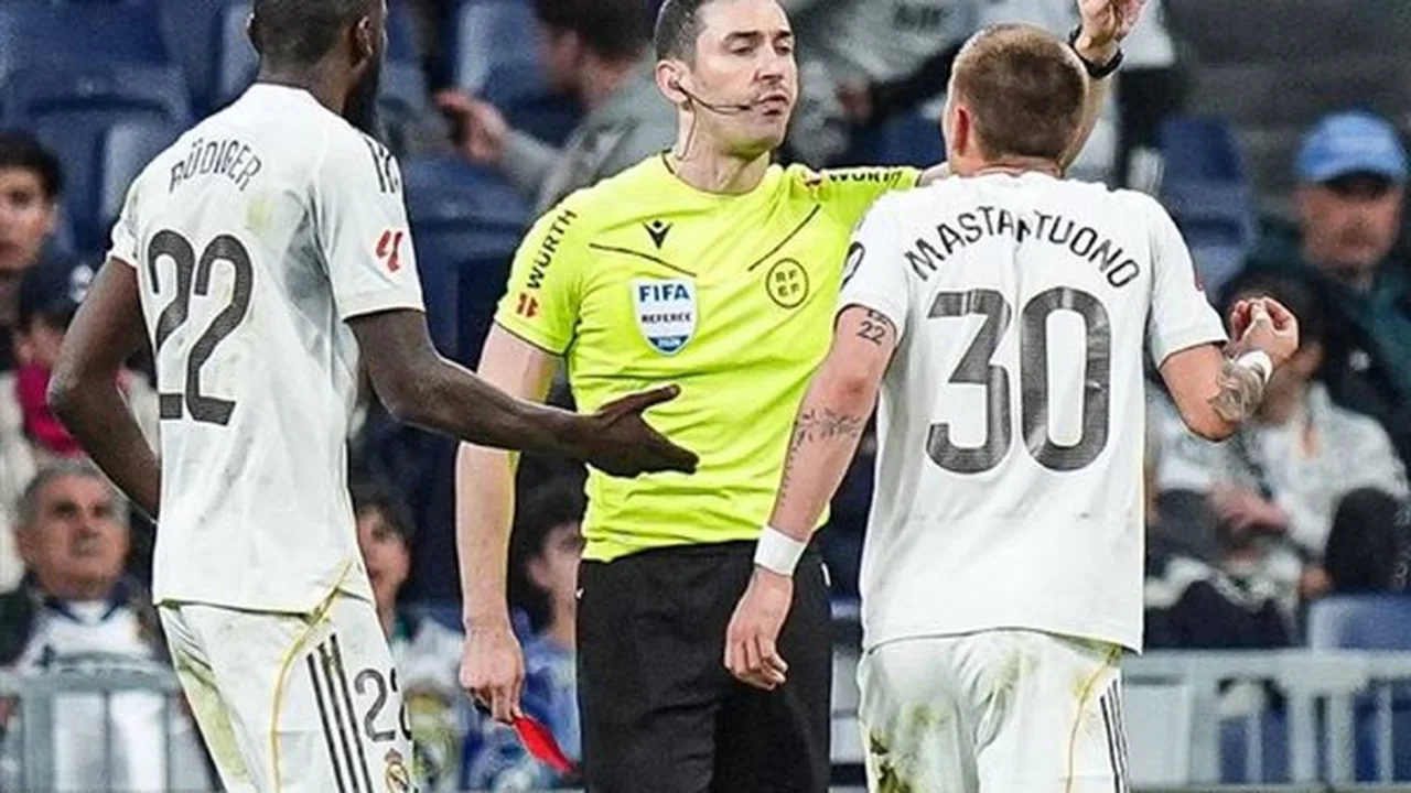 رابطة الليجا توضح مبررات إشهار البطاقة الحمراء في وجه لاعب ريال مدريد أمام خيتافي